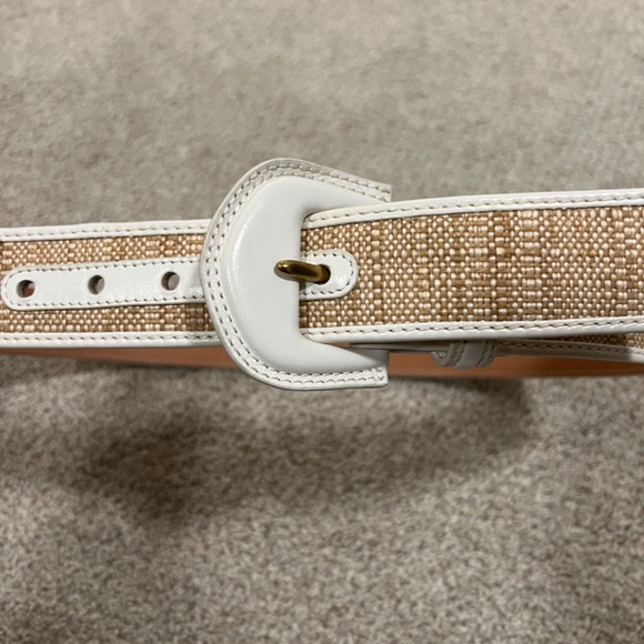 Zimmermann White and Tan Woven Belt